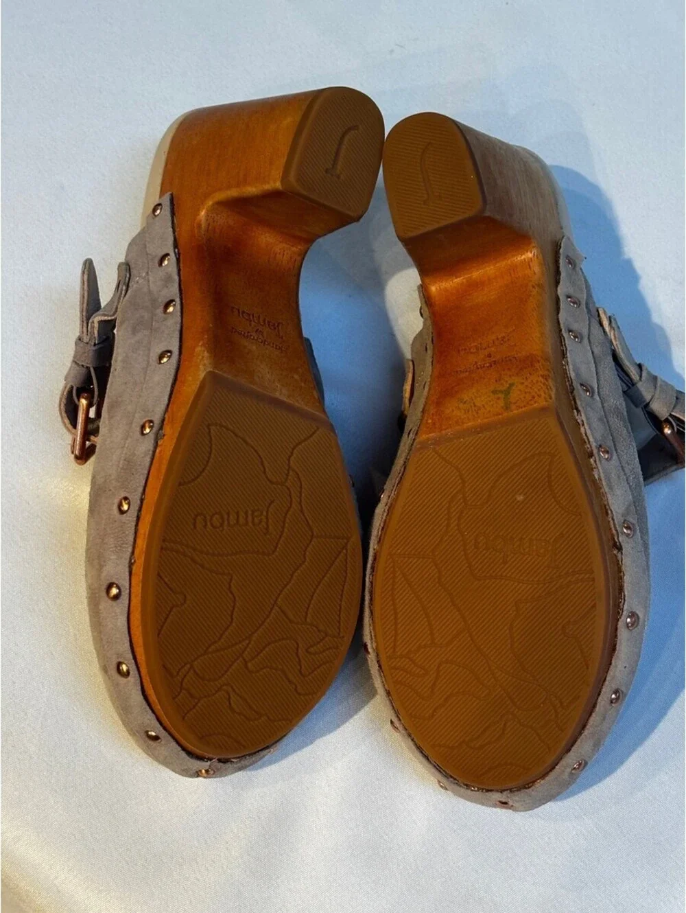 Jambu Suede Buckle Clog Mules women’s size 9.5